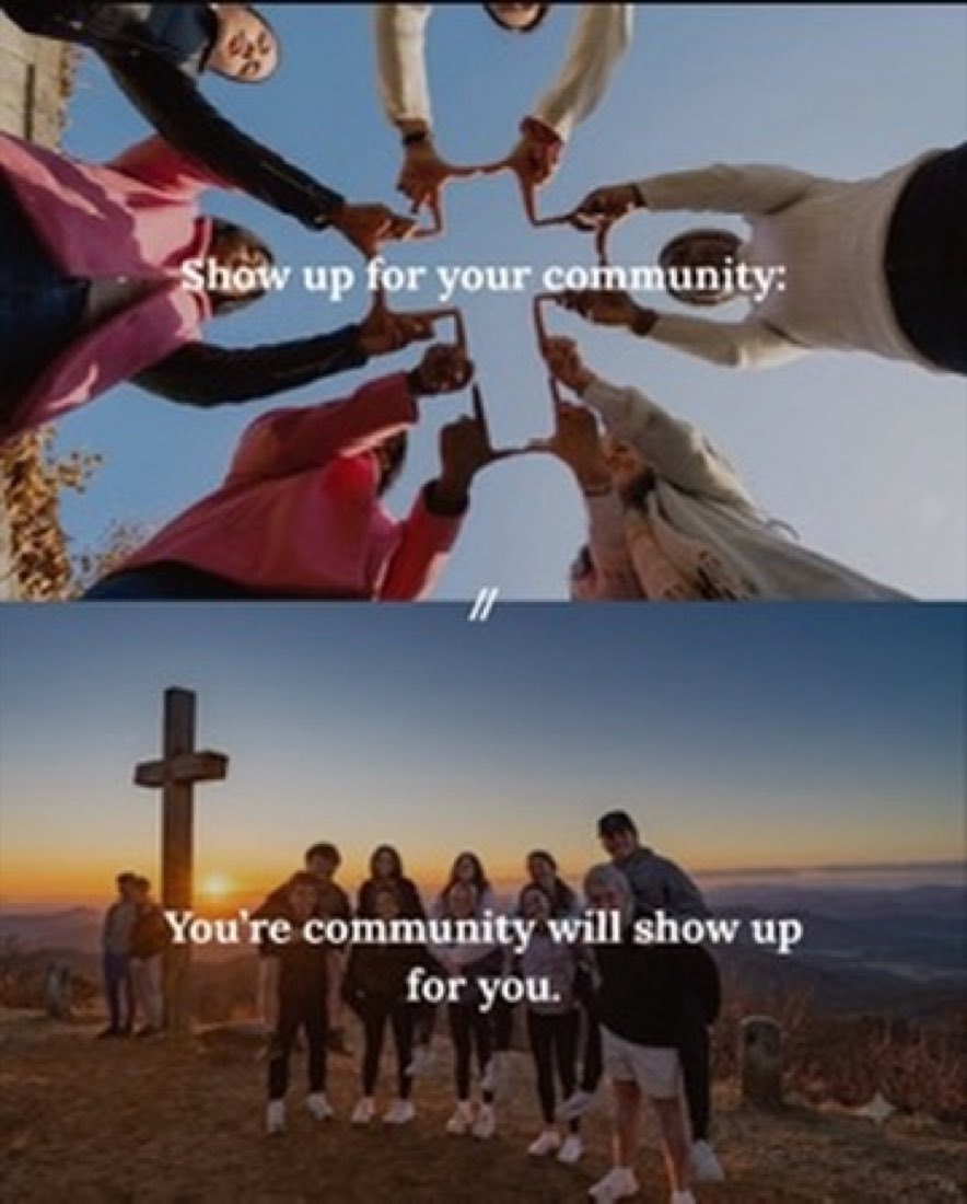 Show up for your community — your community will show up for you